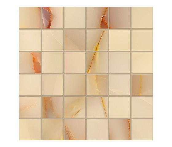 Tele di Marmo Pure Onyx Mosaico 5x5 Miele | Piastrelle ceramica | EMILGROUP