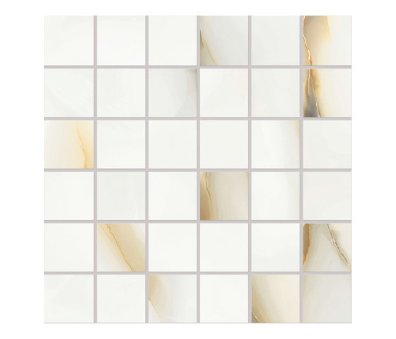 Tele di Marmo Pure Onyx Mosaico 5x5 Perla | Baldosas de cerámica | EMILGROUP
