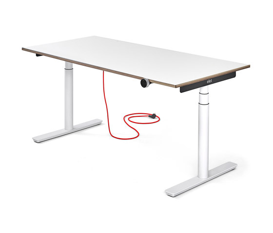 Eliot Original White mit Tischplatte Multiplex Fenix Bianco | Tischgestelle | Smartfurniture