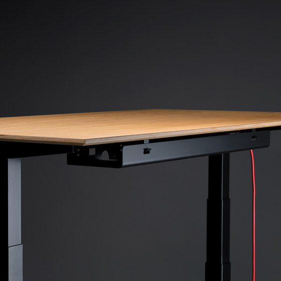 Eliot Lock Black with tabletop Oak Multiplex | Caballetes de mesa | Smartfurniture