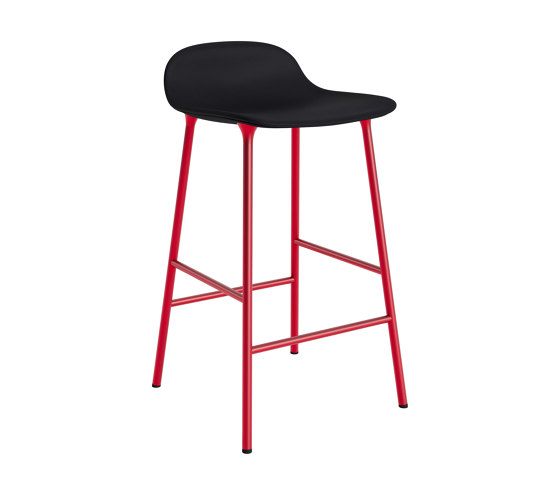 Form Barstool 65 cm Full Upholstery Ultra 41599 Bright Red | Barhocker | Normann Copenhagen