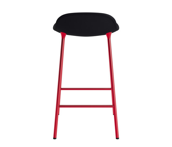 Form Barstool 65 cm Full Upholstery Ultra 41599 Bright Red | Sgabelli bancone | Normann Copenhagen