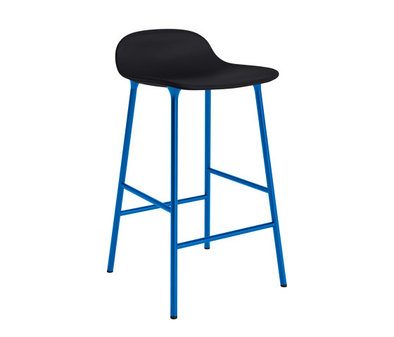 Form Barstool 65 cm Full Upholstery Ultra 41599 Bright Blue | Barhocker | Normann Copenhagen