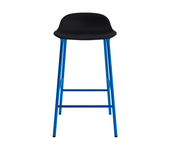 Form Barstool 65 cm Full Upholstery Ultra 41599 Bright Blue | Sgabelli bancone | Normann Copenhagen