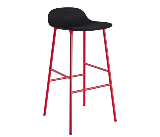 Form Barstool 75 Full Upholstery Ultra 41599 Bright Red | Bar stools | Normann Copenhagen