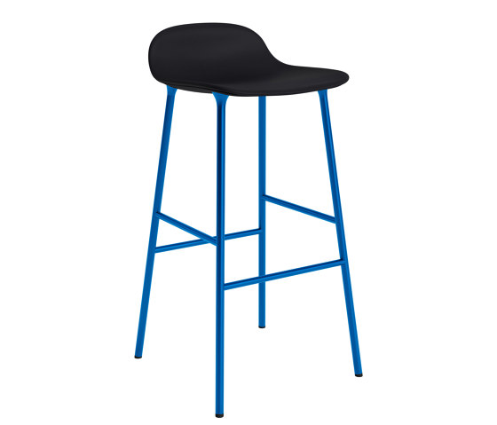 Form Barstool 75 Full Upholstery Ultra 41599 Bright Blue | Tabourets de bar | Normann Copenhagen