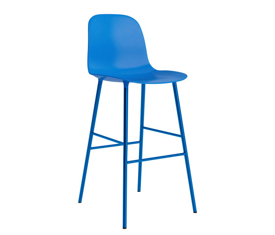 Form Bar Chair 75 cm Bright Blue | Sgabelli bancone | Normann Copenhagen
