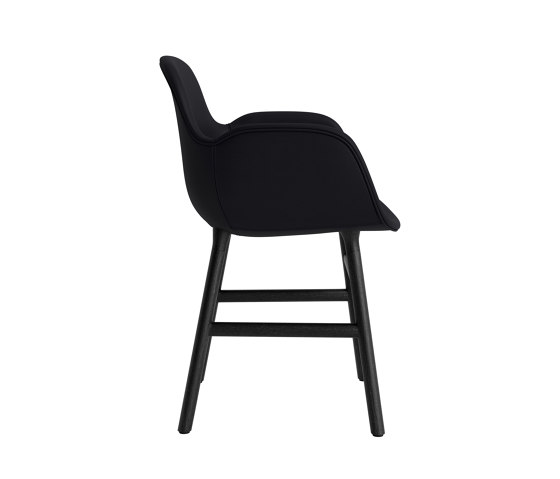 Form Armchair Full Upholstery Wood Black Oak Ultra 41599 | Chairs | Normann Copenhagen