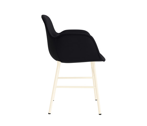 Form Armchair Full Upholstery Steel Cream Ultra 41599 | Sedie | Normann Copenhagen