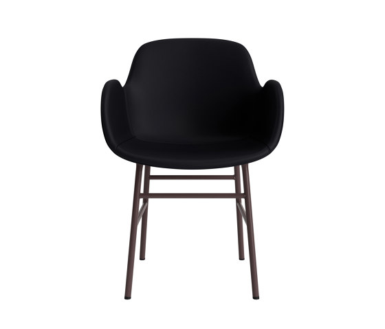 Form Armchair Full Upholstery Steel Brown Ultra 41599 | Chairs | Normann Copenhagen