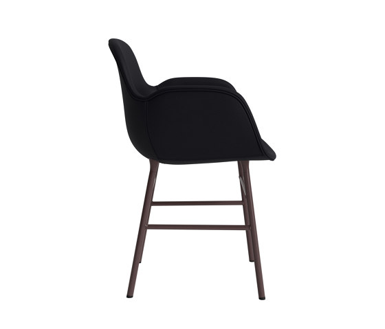 Form Armchair Full Upholstery Steel Brown Ultra 41599 | Sillas | Normann Copenhagen