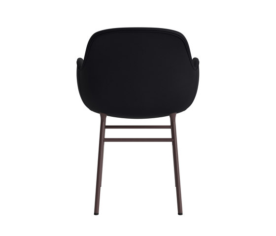 Form Armchair Full Upholstery Steel Brown Ultra 41599 | Sedie | Normann Copenhagen