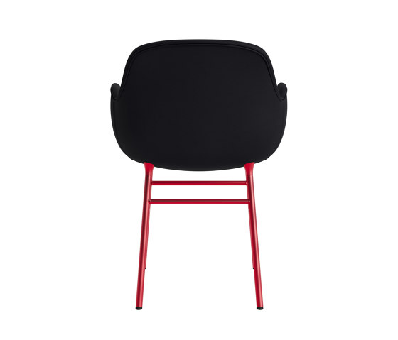 Form Armchair Full Upholstery Steel Bright Red Ultra 41599 | Sillas | Normann Copenhagen