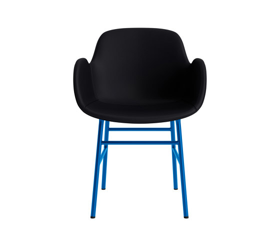 Form Armchair Full Upholstery Steel Bright Blue Ultra 41599 | Chaises | Normann Copenhagen