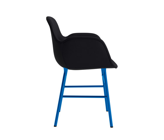 Form Armchair Full Upholstery Steel Bright Blue Ultra 41599 | Sedie | Normann Copenhagen