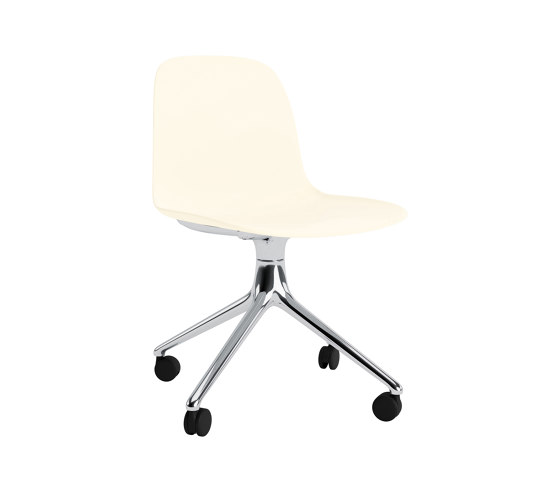 Form Chair Swivel 4W Alu Warm Alu Cream | Sillas | Normann Copenhagen