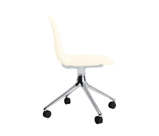 Form Chair Swivel 4W Alu Warm Alu Cream | Chaises | Normann Copenhagen