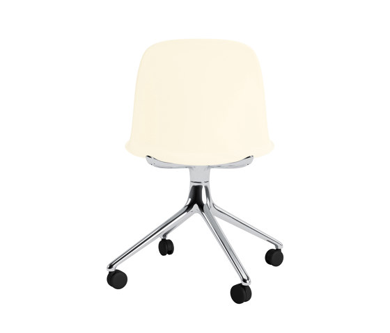 Form Chair Swivel 4W Alu Warm Alu Cream | Chairs | Normann Copenhagen