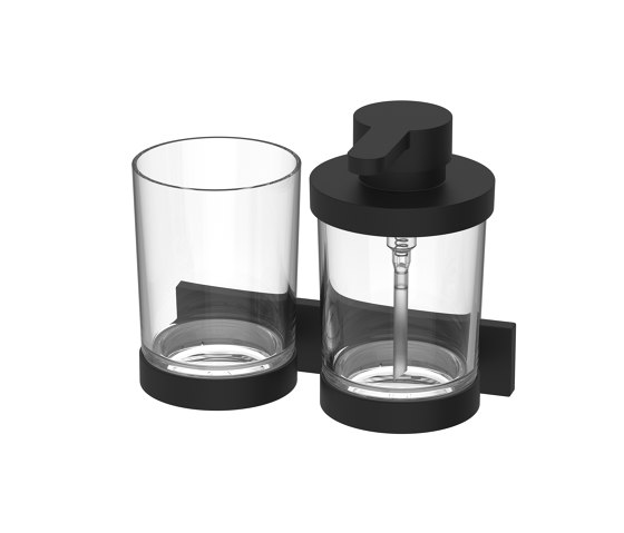 SIGNA Combined soap dispenser and glass holder | Dosificadores de jabón | Bodenschatz
