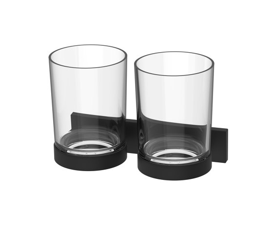 SIGNA Glass holder double, glass Tritan (unbreakable) | Portacepillos / Portavasos | Bodenschatz