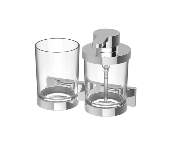 SIGNA Combined soap dispenser and glass holder | Dosificadores de jabón | Bodenschatz