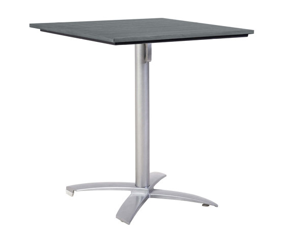 Victory | BarTable Stone Grey Aluminium, 70 x 70 cm | Tables de bistrot | MBM