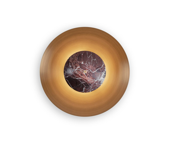 Luna | 350 Wall Light - Red Marble | Lampade parete | J. Adams & Co