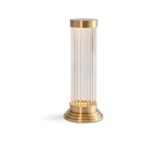 Porto | Portable Table Light - Satin Brass | Tischleuchten | J. Adams & Co