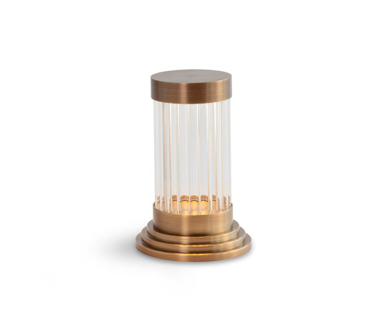 Porto Mini | Portable Table Light - Antique Brass | Table lights | J. Adams & Co