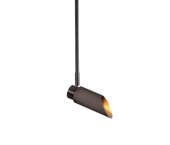 Spot Pro | Ceiling Light - 500 Drop Rod - Bronze | Deckenleuchten | J. Adams & Co