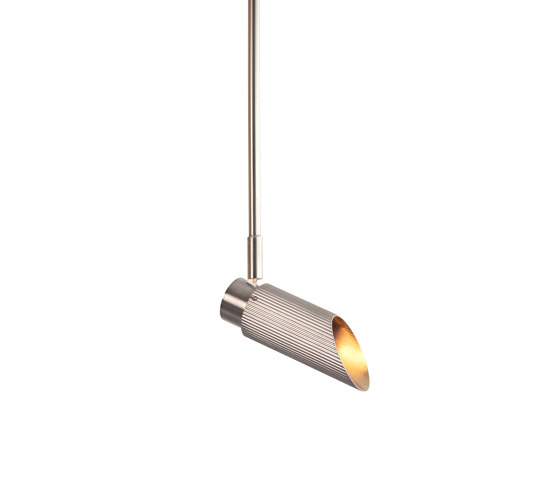Spot Pro | Ceiling Light - 500 Drop Rod - Satin Nickel | Lámparas de techo | J. Adams & Co