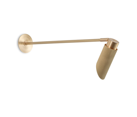 Spot Pro | Wallwash - 500 Arm - Satin Brass | Wall lights | J. Adams & Co