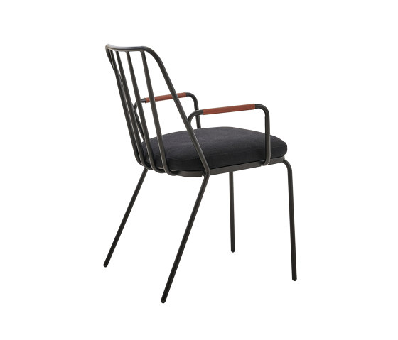 Palm AL Chair Outdoor with leather armwrap | Chairs | PARLA