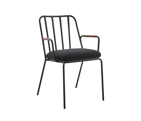 Palm AL Chair Outdoor with leather armwrap | Chaises | PARLA