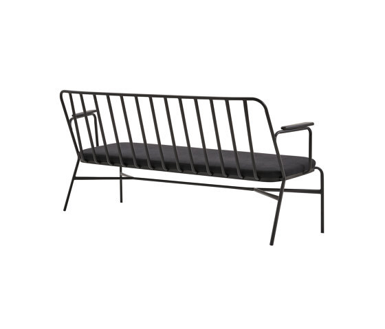 Palm AW Bench Indoor with Wooden Arm | Bancos | PARLA