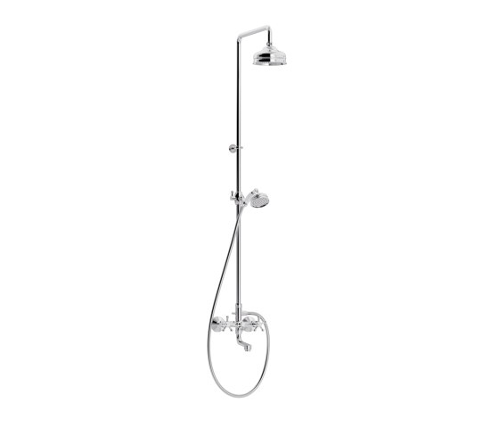 Christiansborg wall-mounted shower fitting with extra tap | Robinetterie de douche | TONI Copenhagen