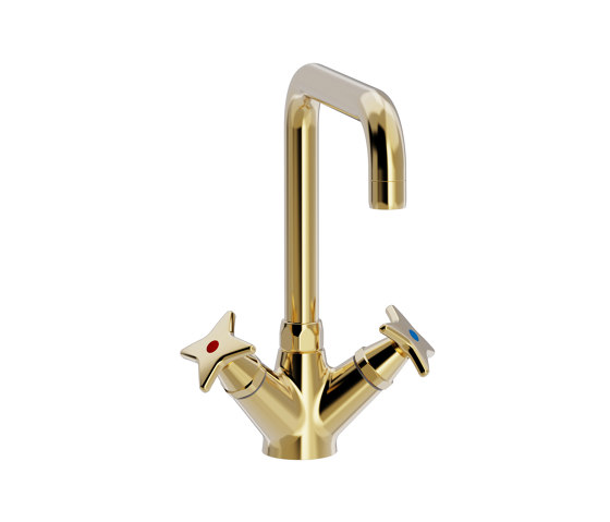 Cross-handle faucet with u200 spout | Rubinetteria lavabi | TONI Copenhagen