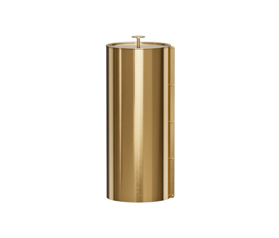 Bin crafted in solid brass | Bad Abfallbehälter | TONI Copenhagen