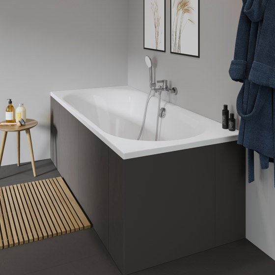D-neo bathtub rectangle with two inclined lines | Baignoires | DURAVIT