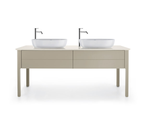 Luv washbasin substructure for console, for washbasin on both sides | Mobili lavabo | DURAVIT