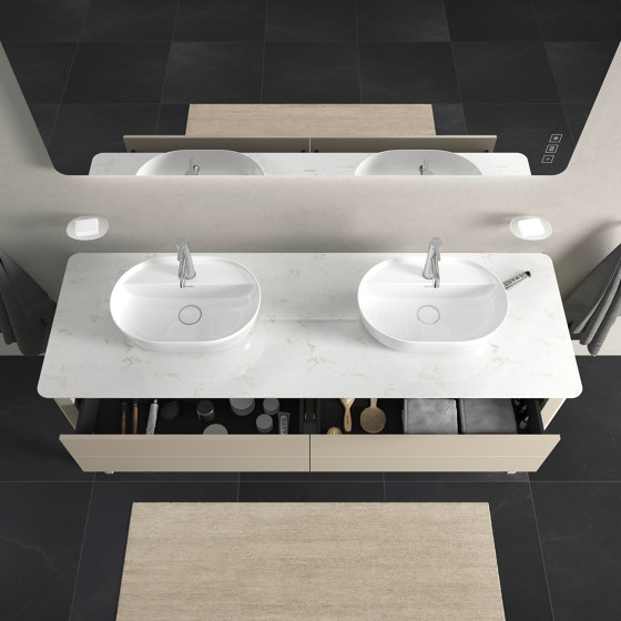 Luv washbasin substructure for console, for washbasin on both sides | Vanity units | DURAVIT