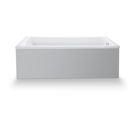 Duravit No.1 bathtub rectangle, one backrest slope | Baignoires | DURAVIT