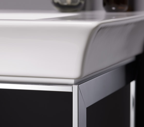 White Tulip metal console floor-standing | Armarios lavabo | DURAVIT