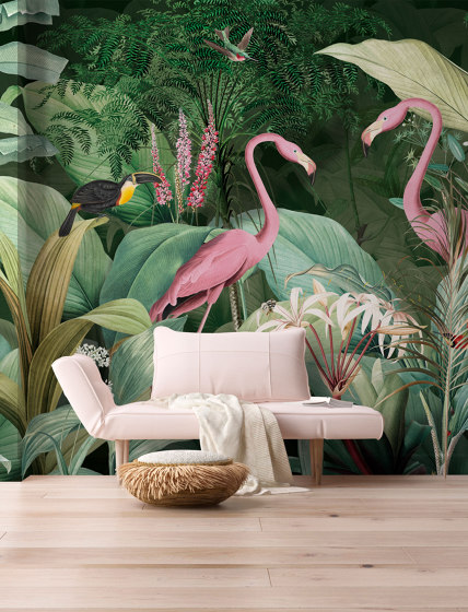 Flamingo in love VE112-1 | Revestimientos de paredes / papeles pintados | RIMURA