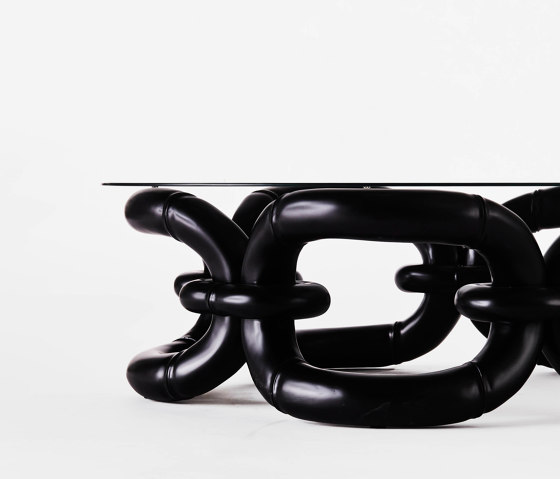 Bamboo Bracelet Sofa Table Black | Tables basses | Dusty deco