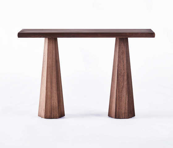 Hexagon Console Table Stained Ash | Mesas consola | Dustydeco