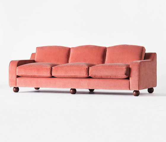 Lola Sofa Velvet Vintage Pink | Sofas | Dustydeco