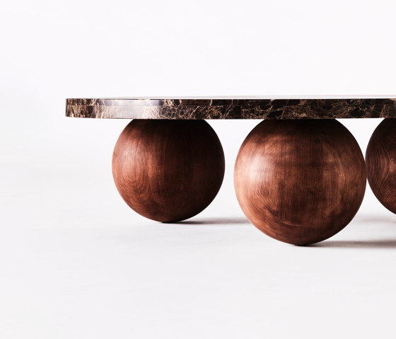 Sphere Round Sofa Table Emperador | Ø 120 cm | Tavolini bassi | Dustydeco