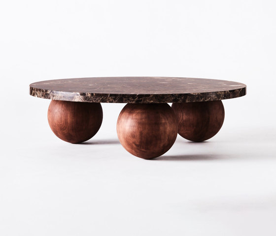 Sphere Round Sofa Table Emperador | Ø 120 cm | Tables basses | Dustydeco