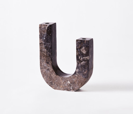 Arco Candle Holder Grey | Bougeoirs | Dustydeco